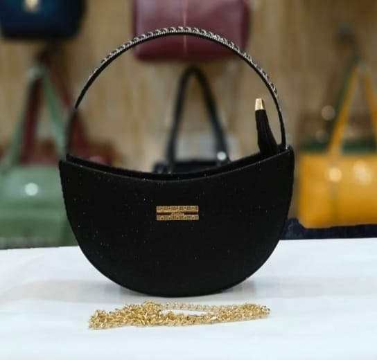 The Velvet Noir Moon Clutch